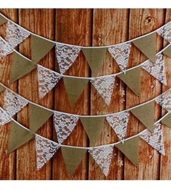 Hessian Bunting Garland Wedding Decoration