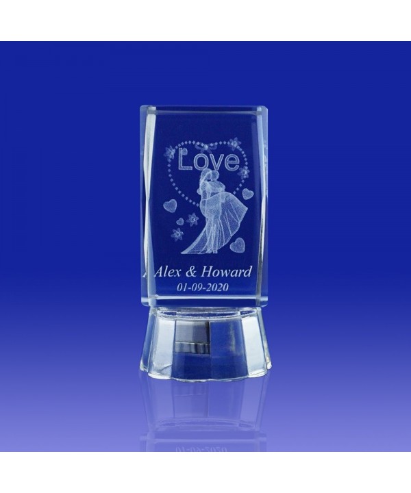 Wedding Showers Personalized Engraving Crystal