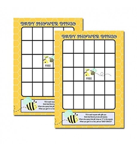 Bumble Shower Bingo Activity 20 pack