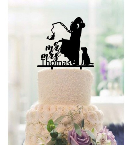 Fishing Wedding Toppers Personalized Acrylic