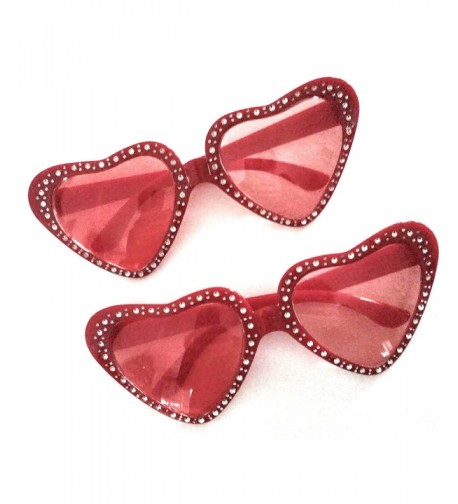 Valentines Novelty Glasses Shaped Sparkly