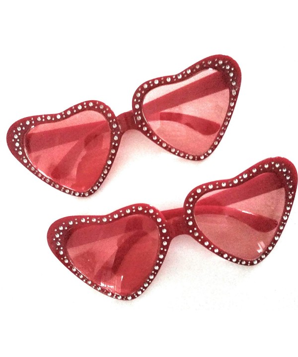 Valentines Novelty Glasses Shaped Sparkly