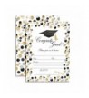 Classic Polka Graduation Invitations envelopes