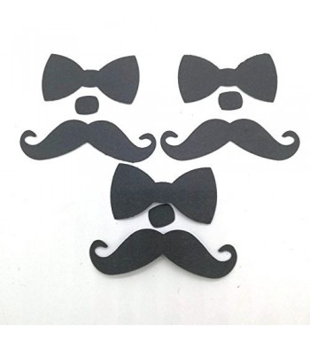 Hemarty Mustache Confetti Birthday Shower Scrapbooking Card