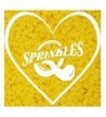 Natural Yellow Gluten Confetti Valentine Hearts