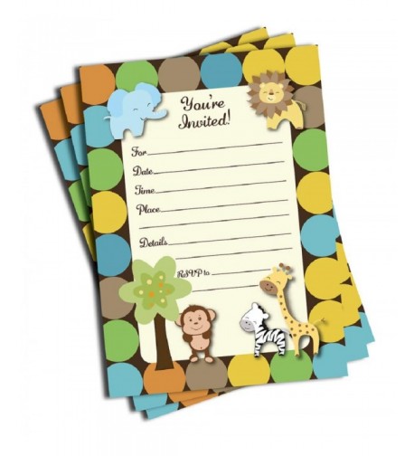 Jungle Invitations Envelopes Large Size