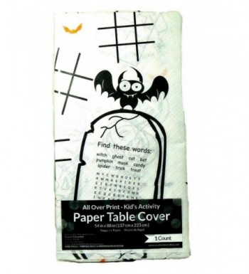 Childrens Halloween Activity Paper Tablecloth