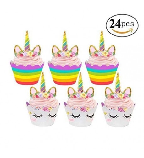 Magical Unicorn Cupcake Decorations Eco Friendly