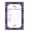 Elegant Purple Fill Invitations Envelopes