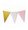 Vintage Glitter Triangle Bunting Birthday