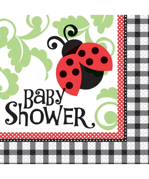 Ladybug Baby Shower Napkins 16ct