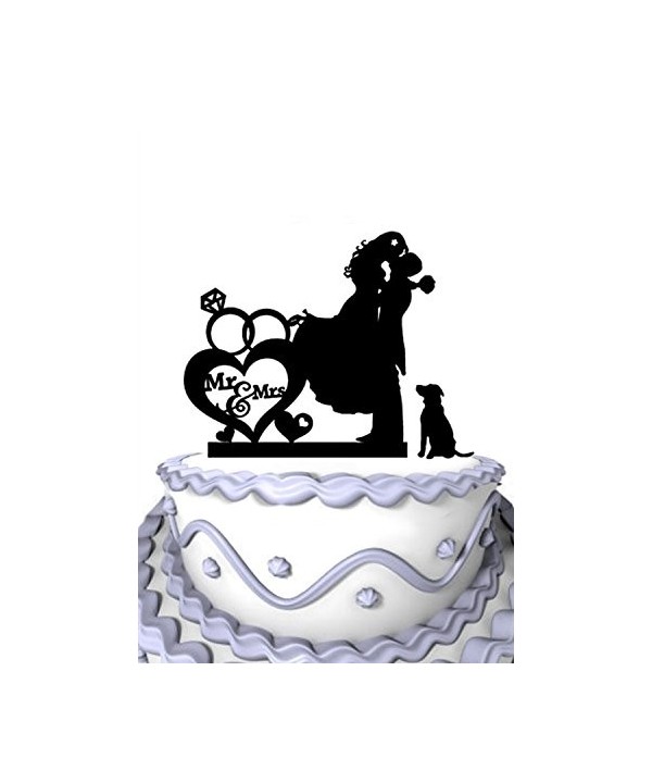 Meijiafei Romantic Dogwith Cursive Silhouette