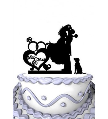 Meijiafei Romantic Dogwith Cursive Silhouette