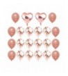 Rose Gold Confetti Balloons Pieces