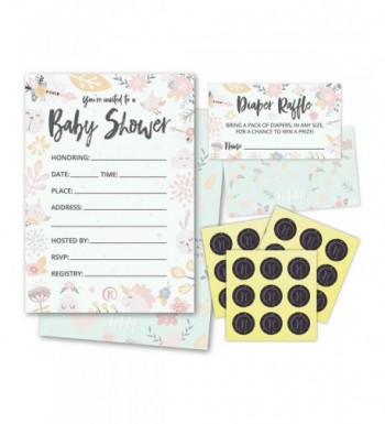 Baby Shower Invitations Floral Envelopes