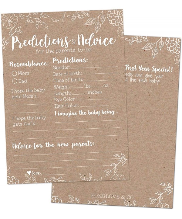 Rustic Shower Prediction Advice Cards