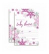 Silver Snowflake Invitations Envelopes AmandaCreation