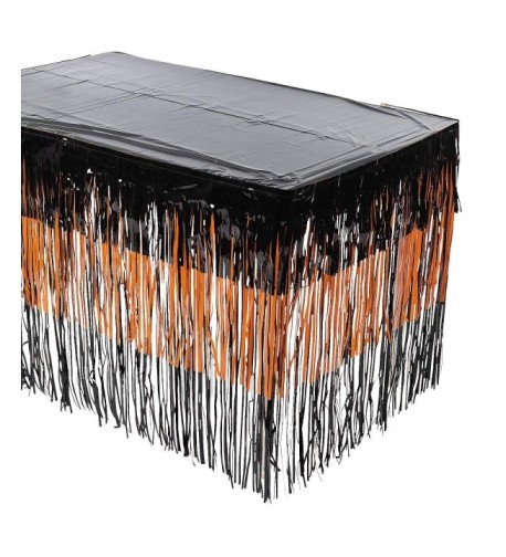 Halloween Fringe Tableskirt Supplies Plastic