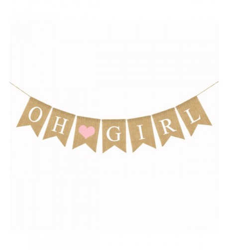 Burlap Banner Shower Party Decorations