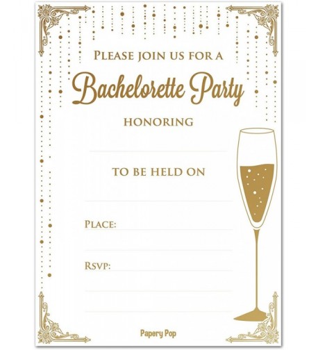 Bachelorette Party Invitations Envelopes Count