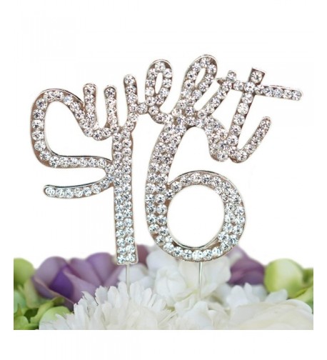 Sweet Birthday Rhinestone Cake Topper