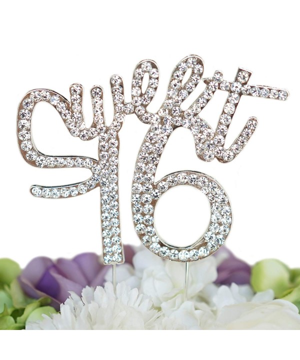 Sweet Birthday Rhinestone Cake Topper