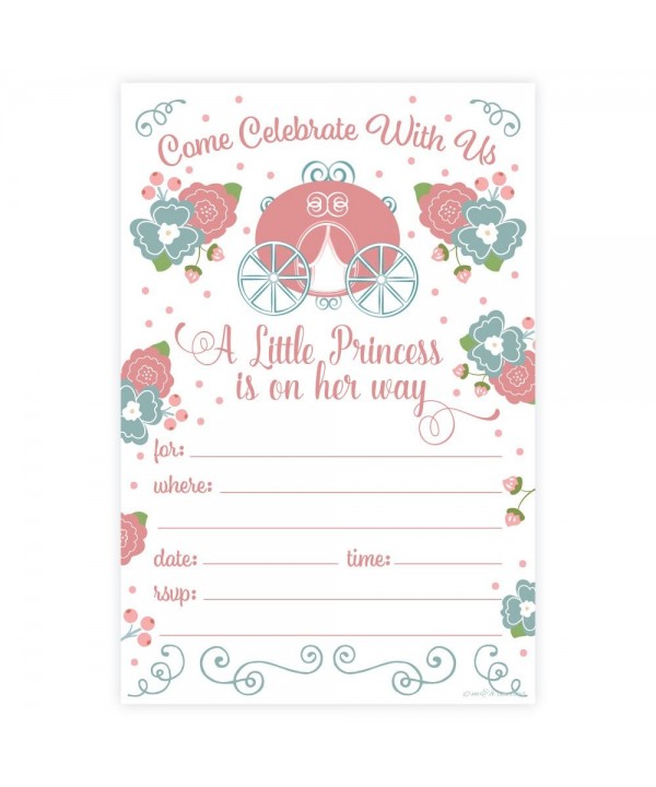 Princess Girl Baby Shower Invitations