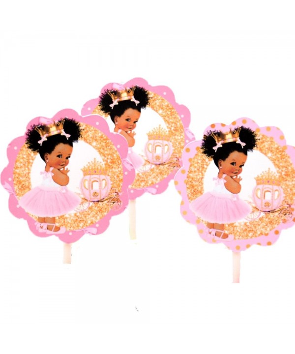 African American Princess Cupcakes Birthday