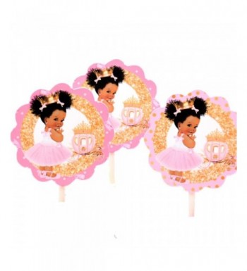 African American Princess Cupcakes Birthday