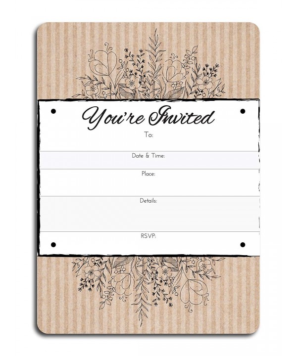 Home Advantage Rustic Wedding Invitations