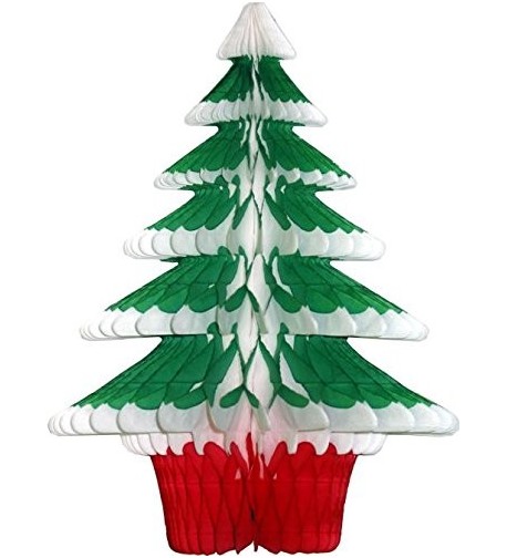 Honeycomb Tissue Frosted Christmas 3 Pack