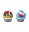 Fishing Bobbers Cupcakes Birthday Topper