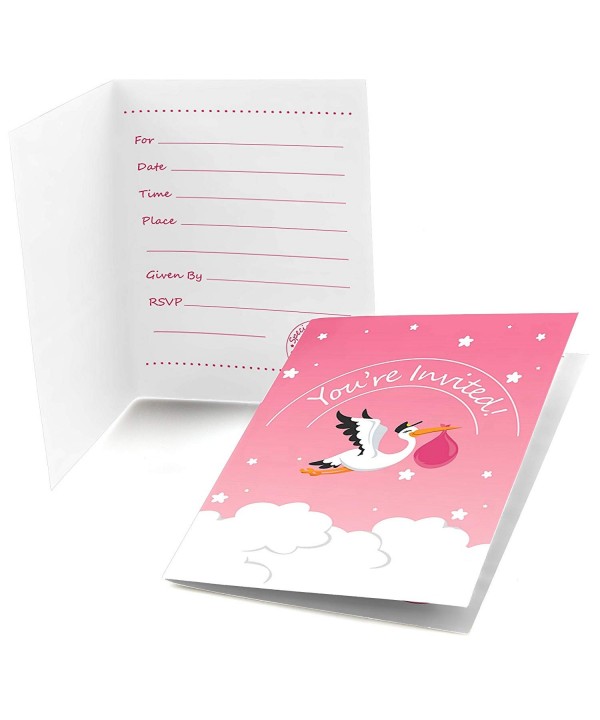 Girl Special Delivery Shower Invitations
