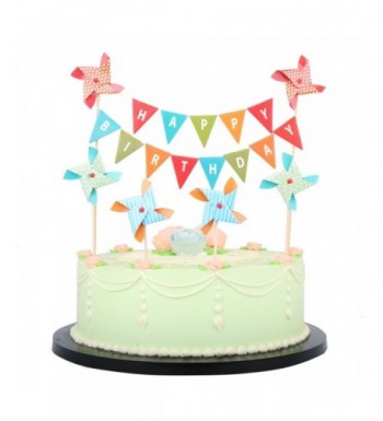 LXZS BH Birthday Topper Banner Windmill