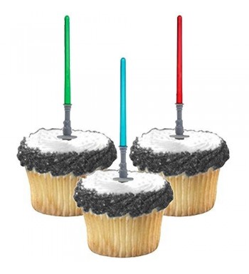 Adorox Lightsaber Cupcake Birthday Decorations
