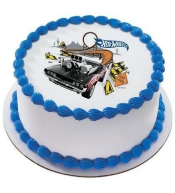 Wheels Bustin Birthday Edible Cupcake