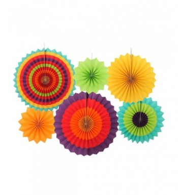 FECEDY Round Fiesta Colorful Decoration