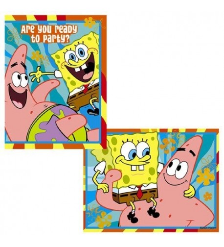 SpongeBob Buddies Invitations Thank Envelopes