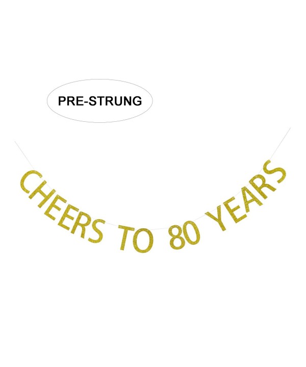 Gold Glitter Cheers Years Banner