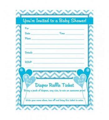 Shower Invitations Diaper Raffle Envelopes