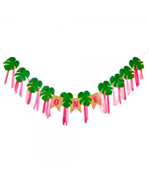 LJDJ Birthday Decorations Tropical Leaves