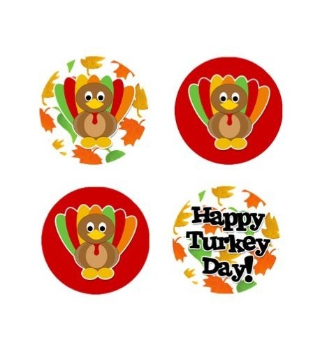 Thanksgiving Edible Cupcake Toppers Decoration