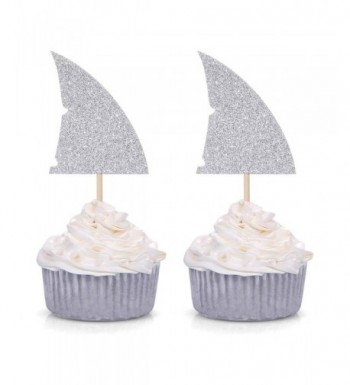 Glitter Cupcake Toppers Birthday Decorations