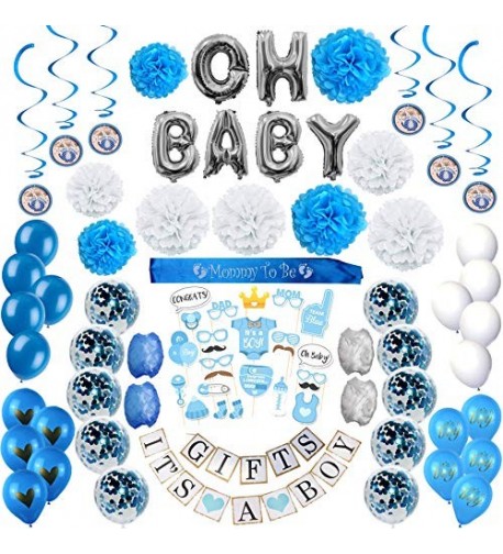 Blue Baby Shower Decorations Boy