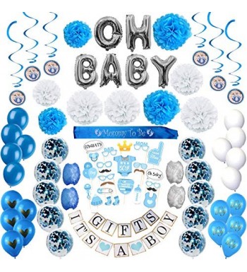 Blue Baby Shower Decorations Boy