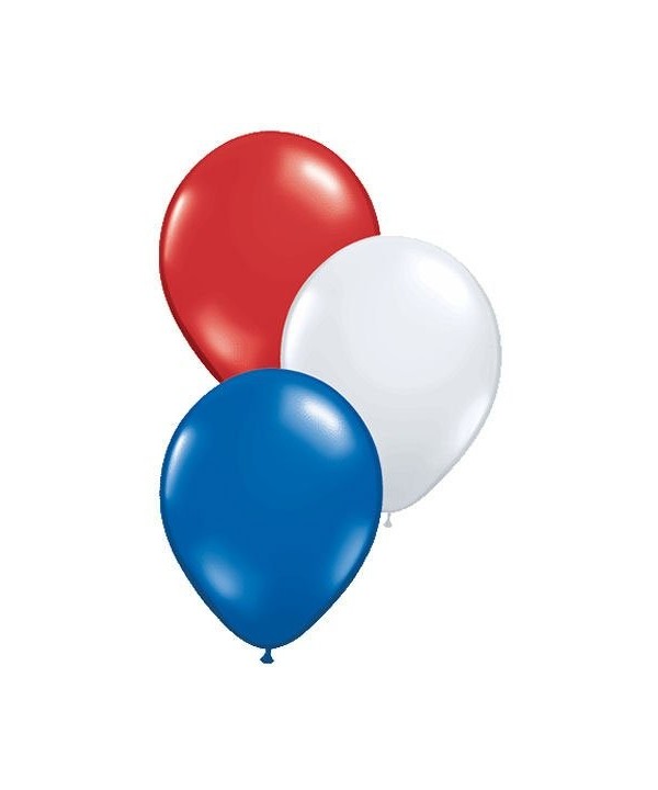 Patriotic Assortment Plain Balloons 100