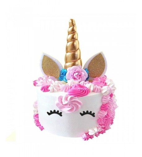 PalkSky Handmade Gold Unicorn Birthday