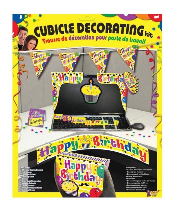 Forum Novelties Birthday Cubicle Multi Color