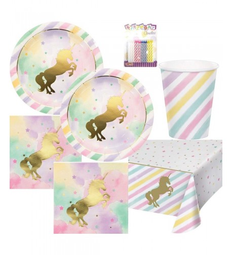 Unicorn Sparkle Party Supplies Serves