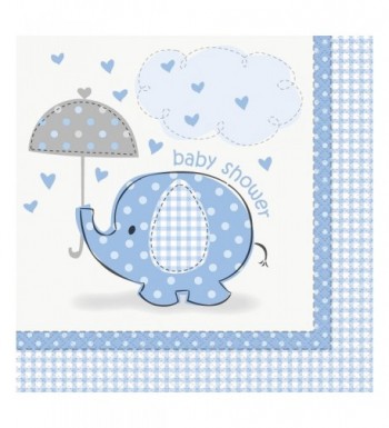 Blue Elephant Baby Shower Napkins